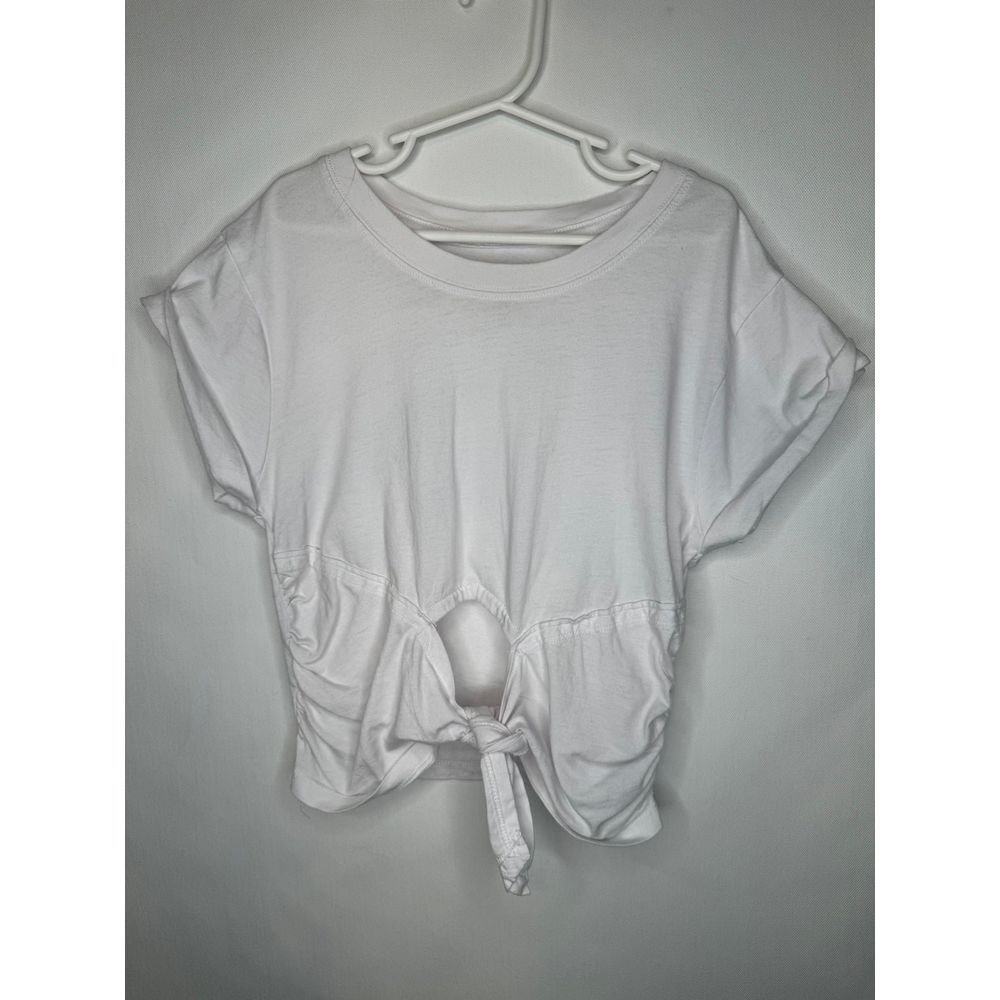 white crop top